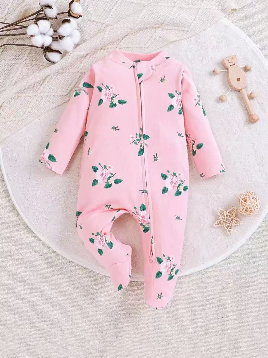 Baby Clothing Zip - Macacão de Bebê Unissex com Zíper