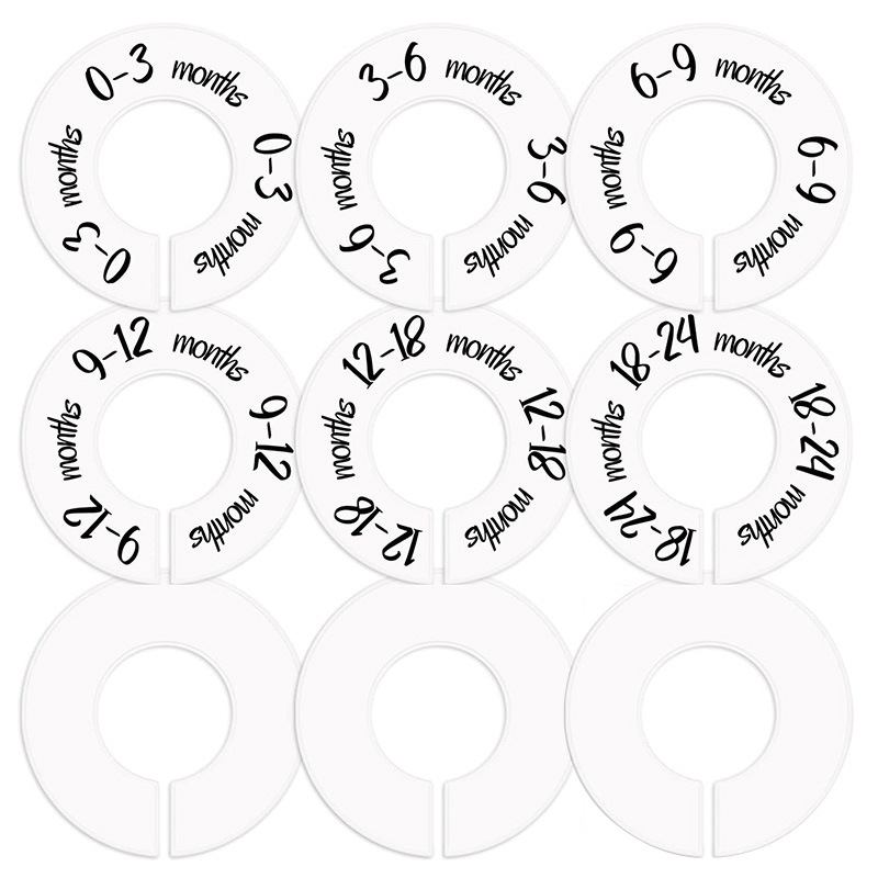 Baby Clothing Tags - 100 pçs multi tamanho bebê crianças