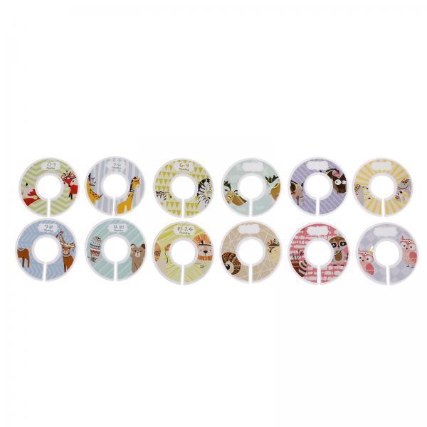 Baby Clothing Tags - Etiquetas Divisórias Redondas em Branco para