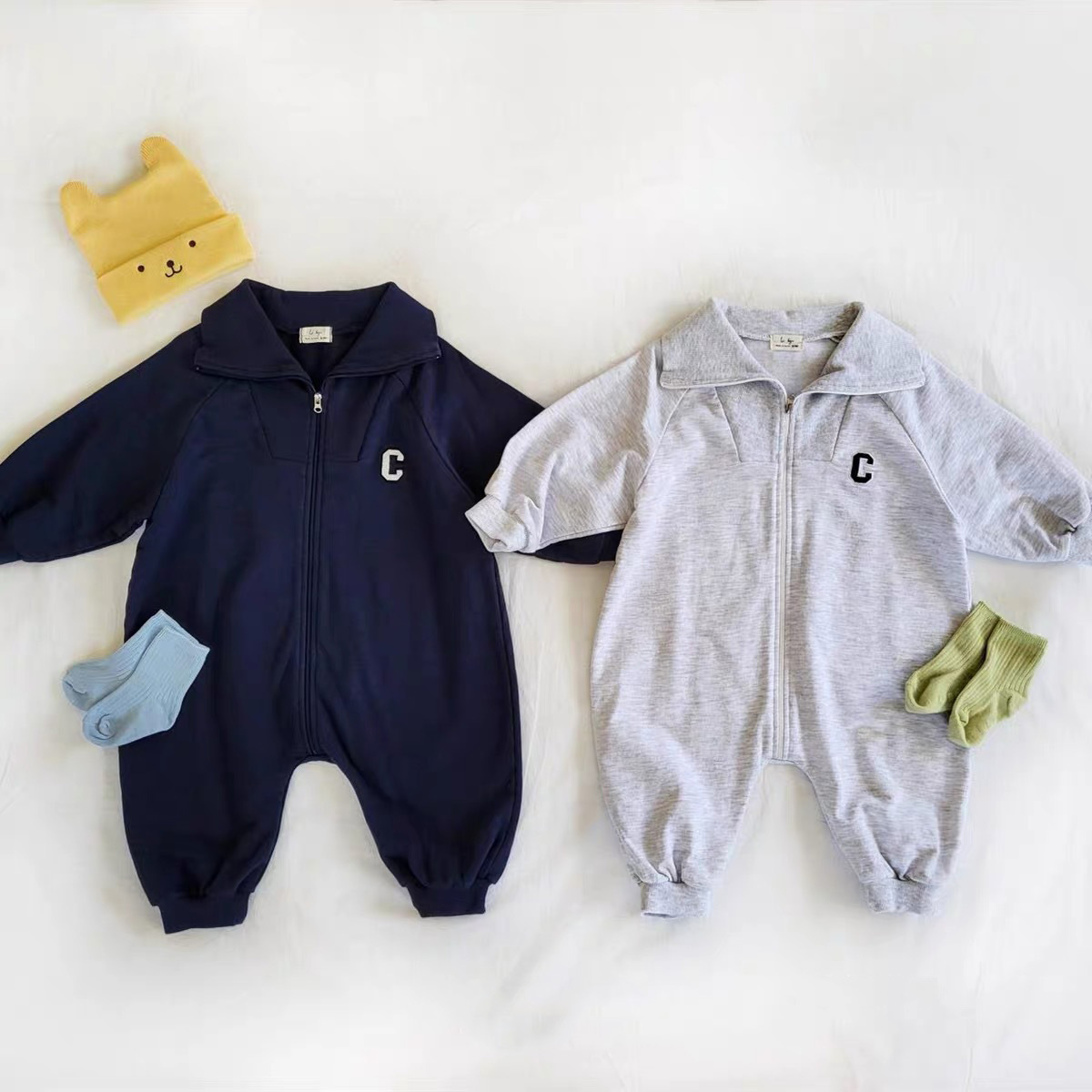 Baby Clothing Zip - 2025 primavera novo bebê macacão infantil