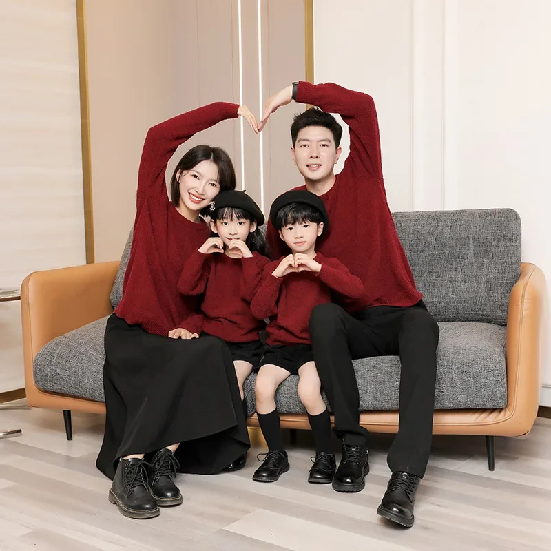 Baby Clothing Jumpers - Pai e crianças malha jumpers família