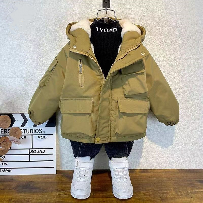 Baby X Clothing - Casaco de algodão grosso com capuz