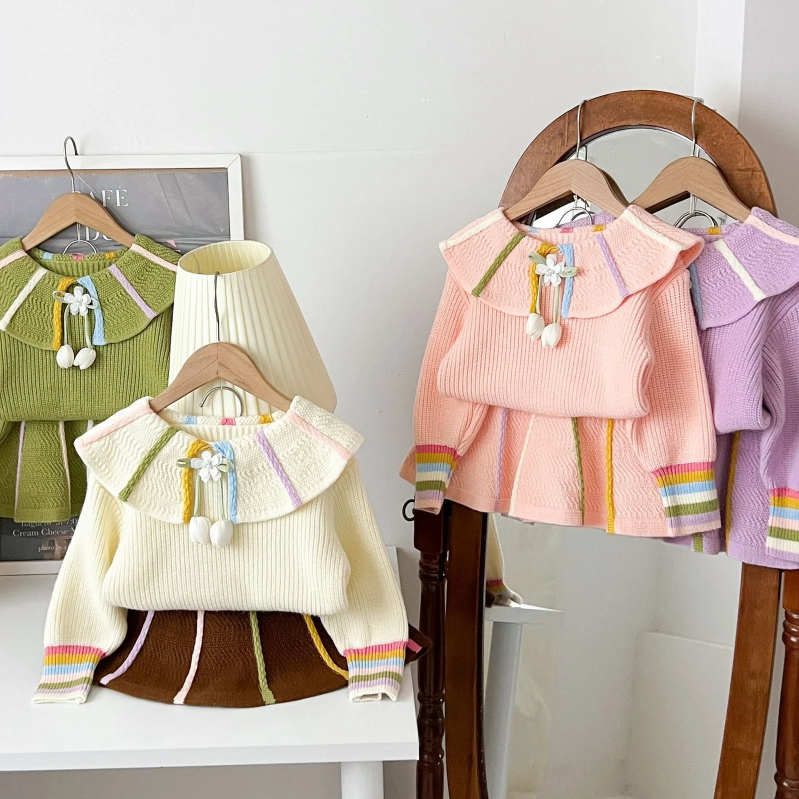 Baby Clothing Jumpers - Conjunto Infantil Feminino 2026 Primavera e