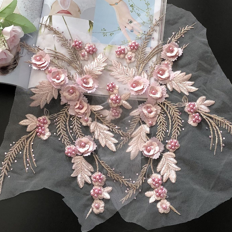 Baby X Clothing - Lace Patch Mesh Net Bordado Tecido,