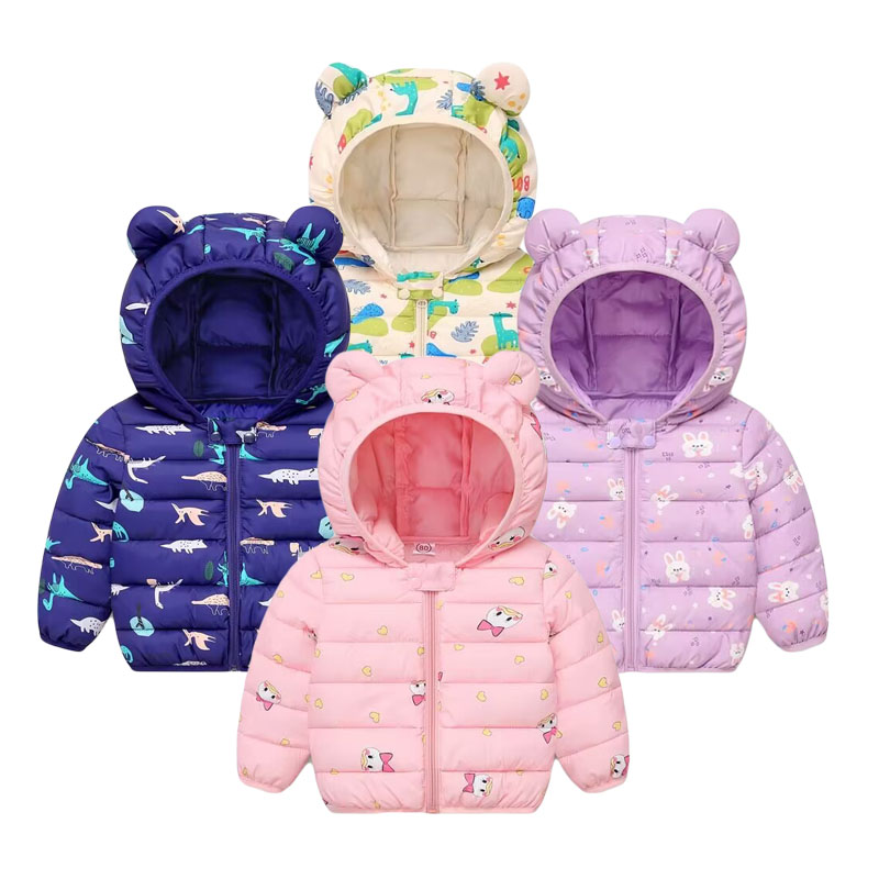 Baby Clothing Zip - Casaco de algodão infantil, jaqueta com