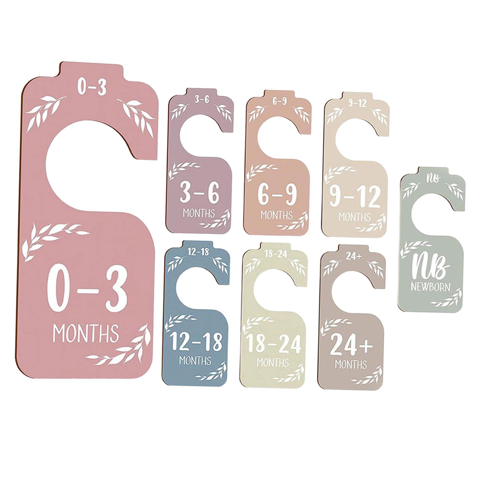 8 Peças Divisores de Tamanho p - Baby Clothing Rack Gift avaliação e preço