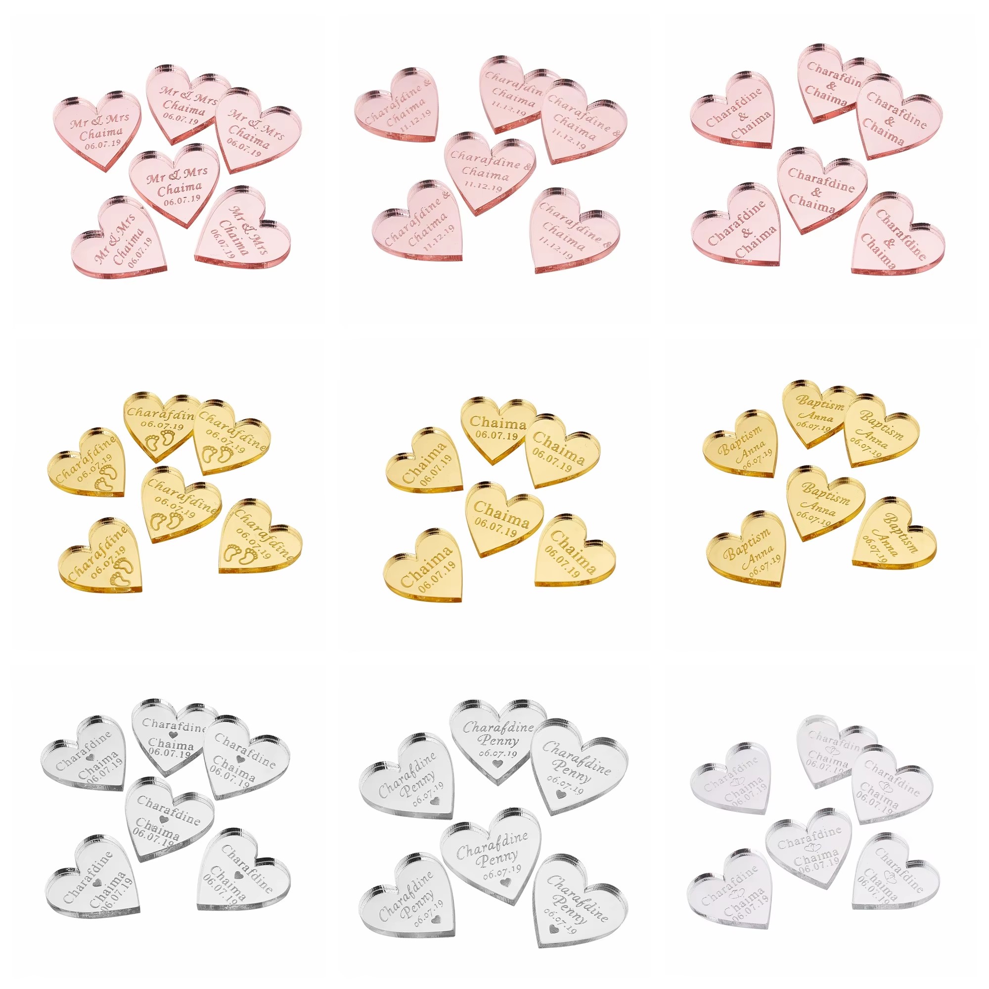20/50/100Pcs Personalized Acry - Baby Clothing Tags avaliação e preço