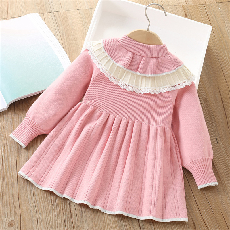 Bebê meninas vestido de malha  - Baby Clothing Jumpers avaliação e preço