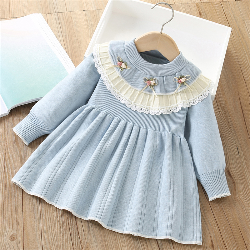 Bebê meninas vestido de malha  - Baby Clothing Jumpers avaliação e preço