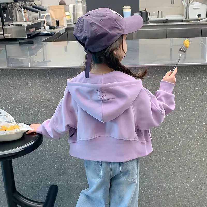 Casaco com Capuz para Meninas  - Baby Clothing Zip avaliação e preço