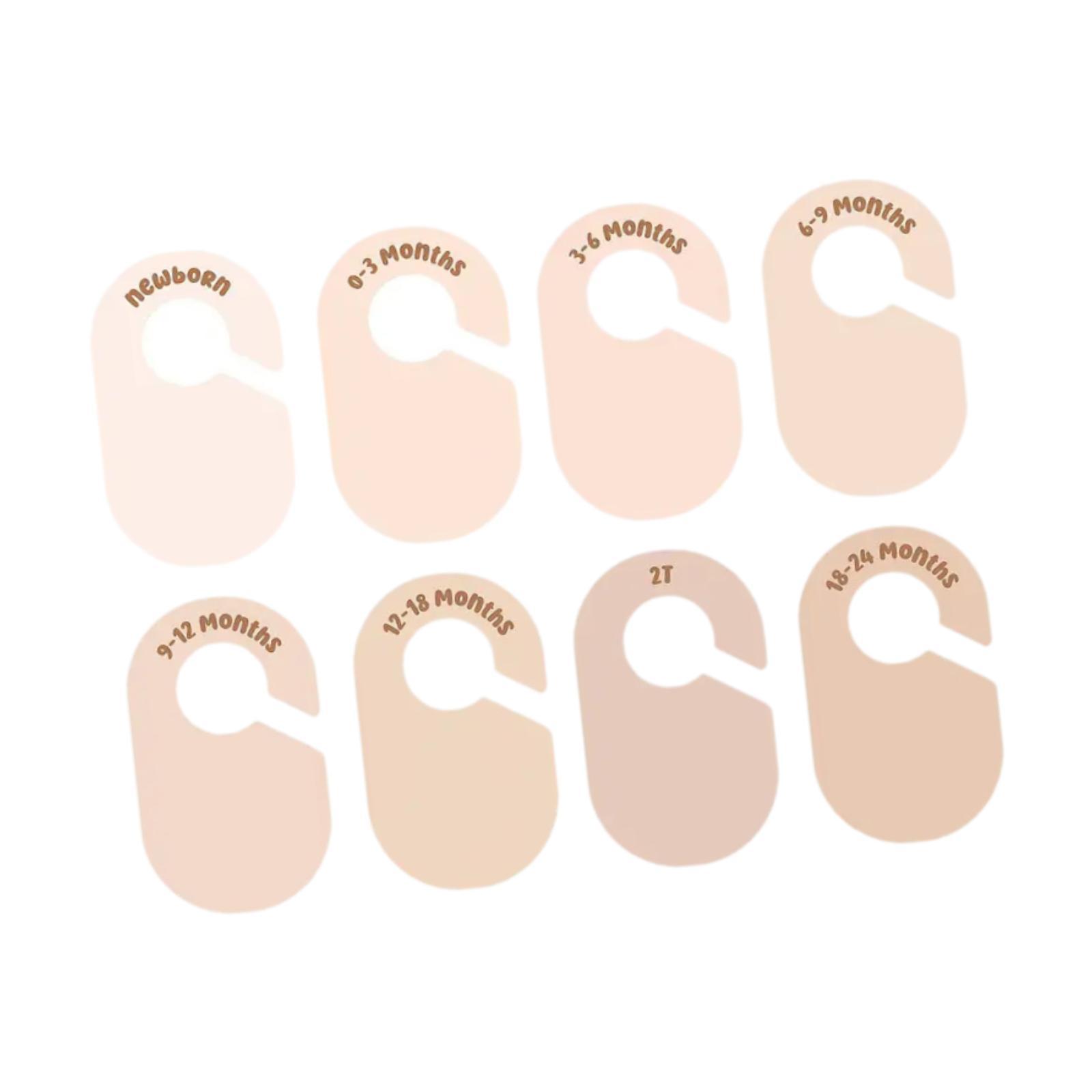 8 Peças Divisórias de Roupa em - Baby Clothing Tags avaliação e preço