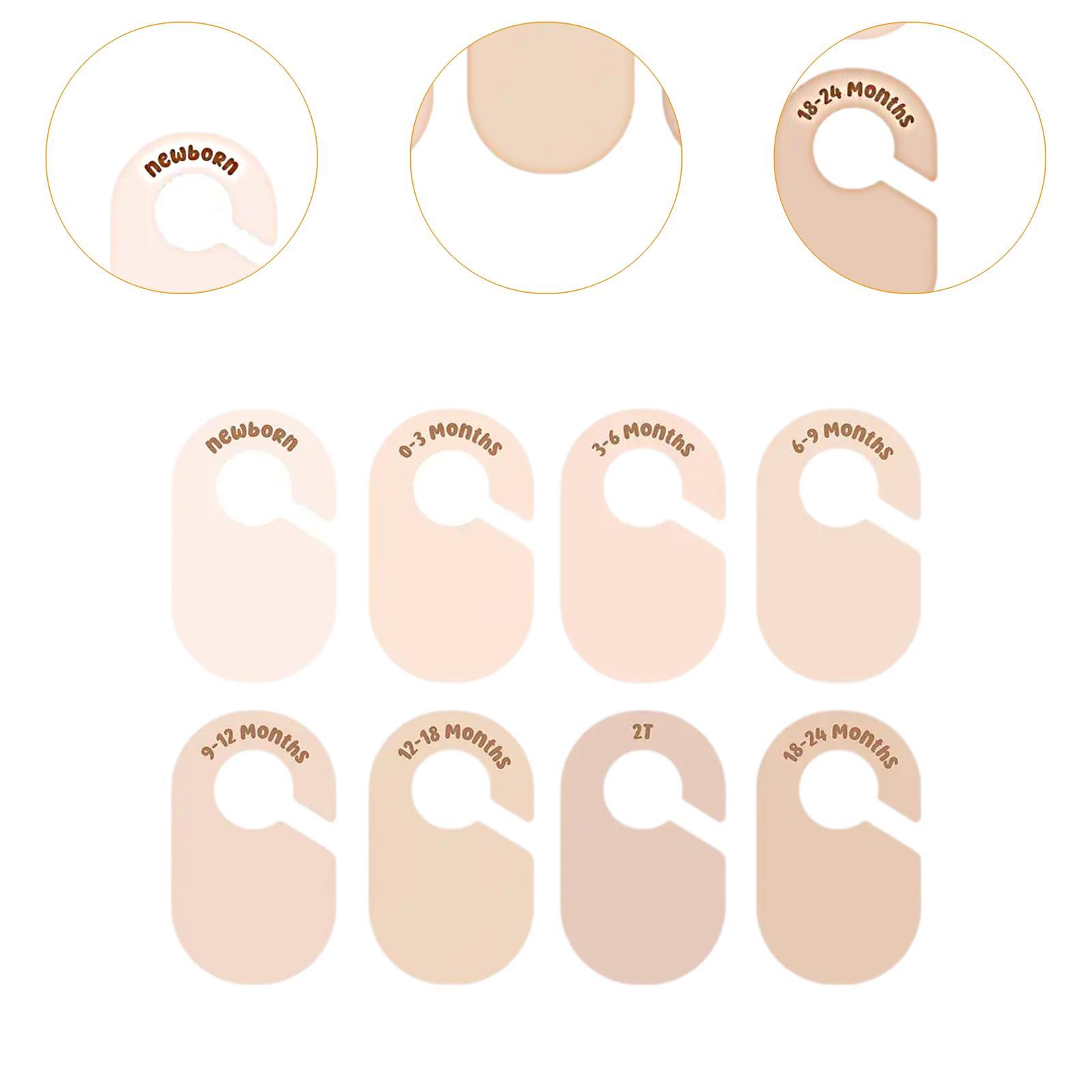 8 Peças Divisórias de Roupa em - Baby Clothing Tags avaliação e preço