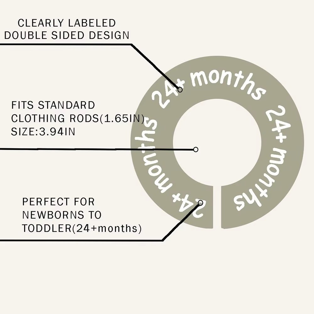 68/9 Peças de Divisores de Tam - Baby Clothing Tags avaliação e preço
